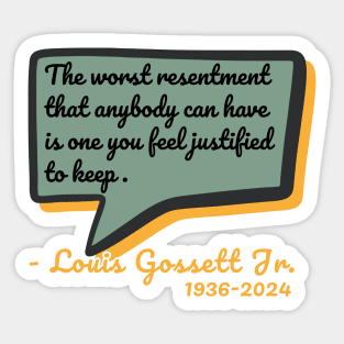 Louis Gossett Jr-  Motivational Quotes Sticker